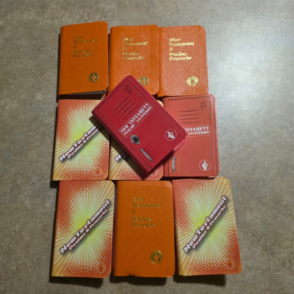 Lot of 10 mini Pocket Bible Gideon New Testament Psalms Proverbs KJV ESV Mixed